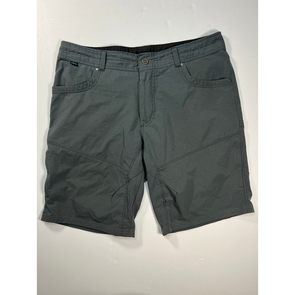 KUHL Renegade Shorts Mens 38 Charcoal Gray Hiking Cargo Outdoor Trail Camping